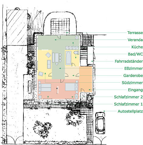 Grundriss 'Gelbes Haus'